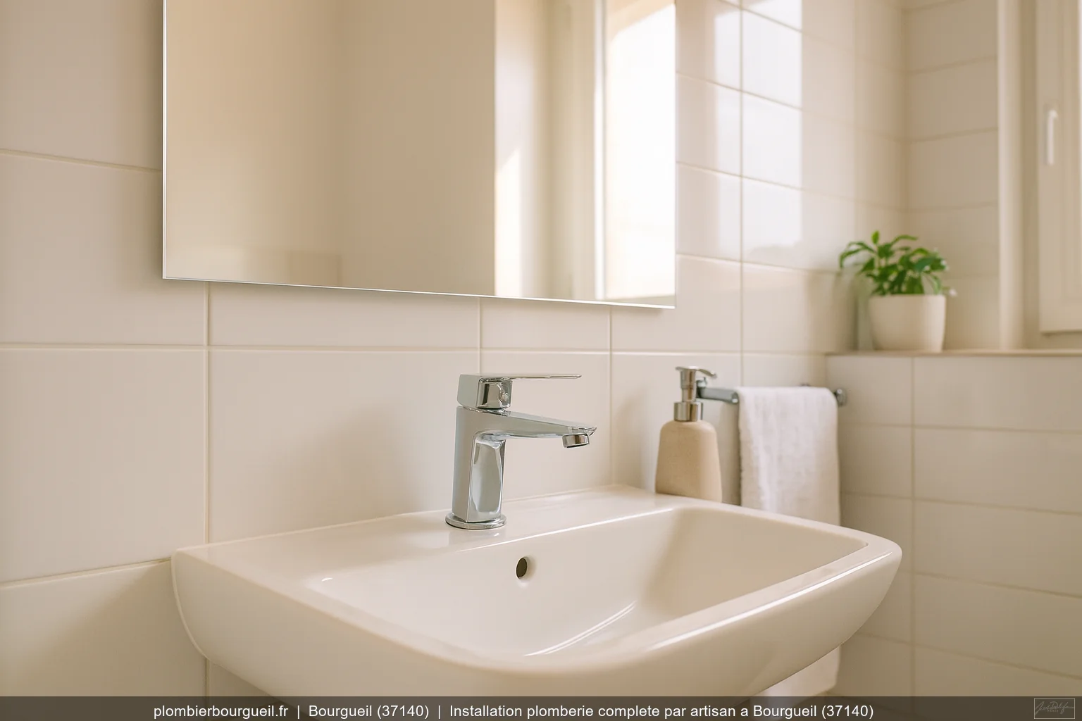 Installation plomberie complete par artisan a Bourgueil (37140)