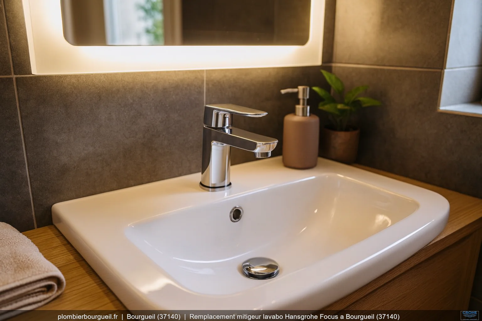 Remplacement mitigeur lavabo Hansgrohe Focus a Bourgueil (37140)